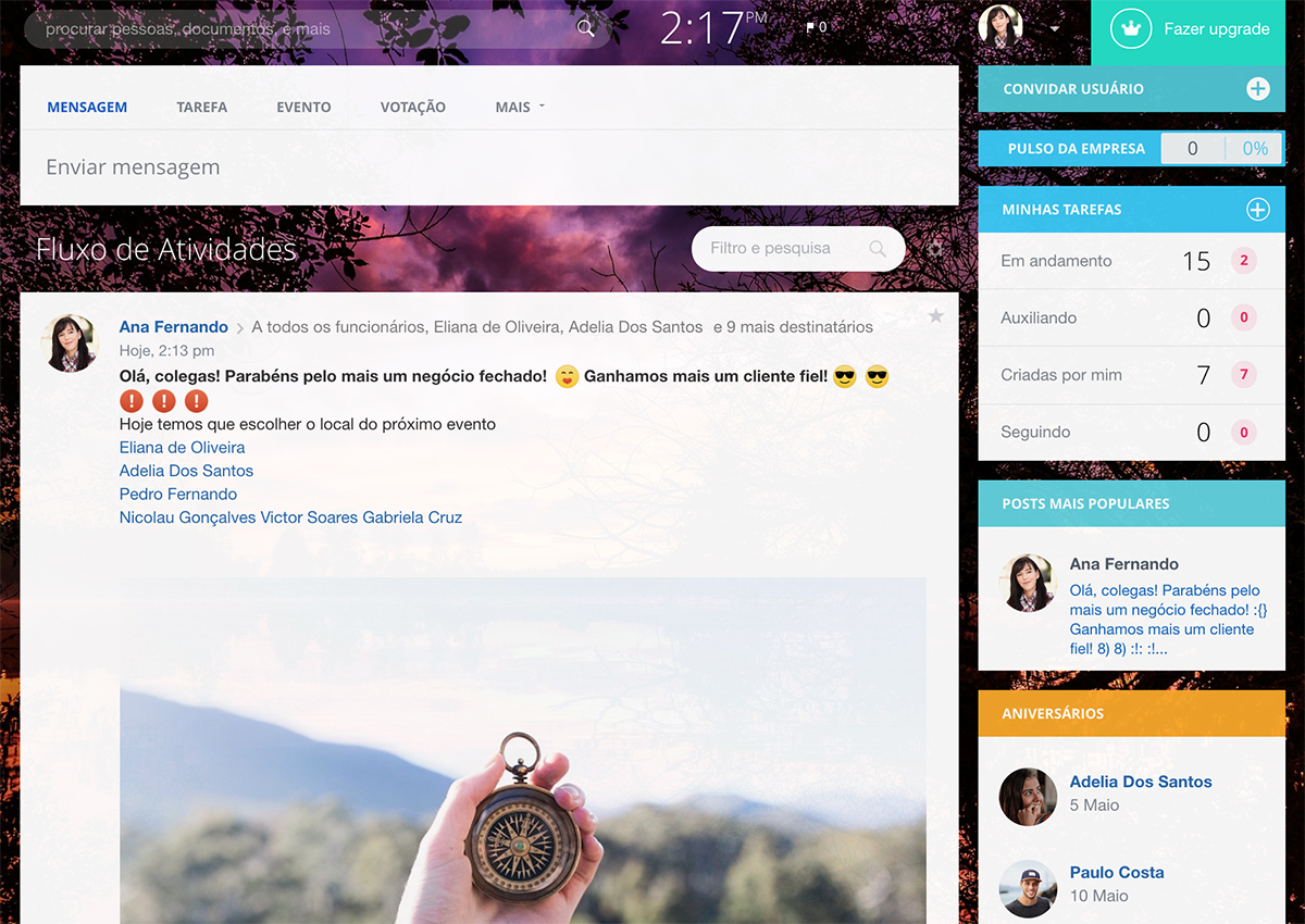 Portal da intranet social
