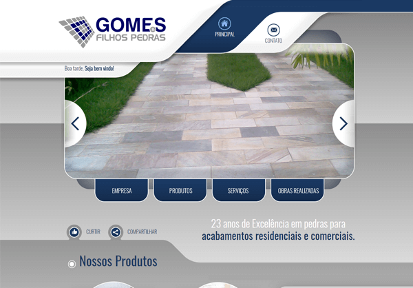 Website Gomes & Filhos Pedras
